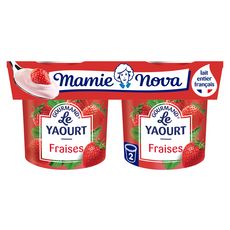 MAMIE NOVA Yaourt brassé à la fraise 2x150g