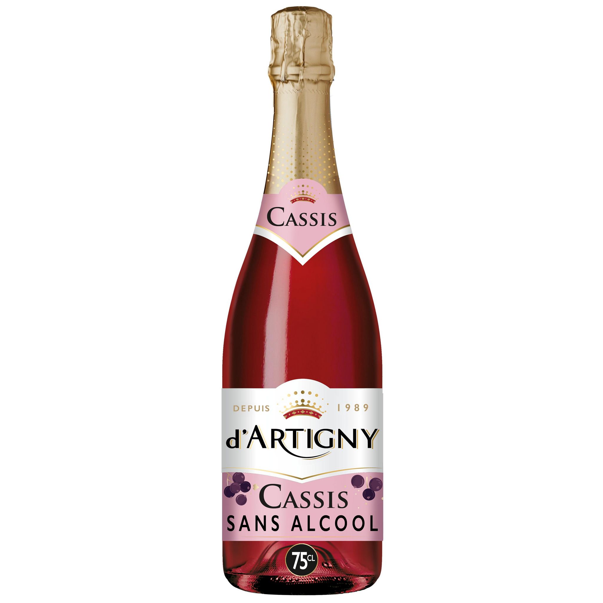 D'ARTIGNY Boisson pétillante sans alcool framboise 75cl pas cher