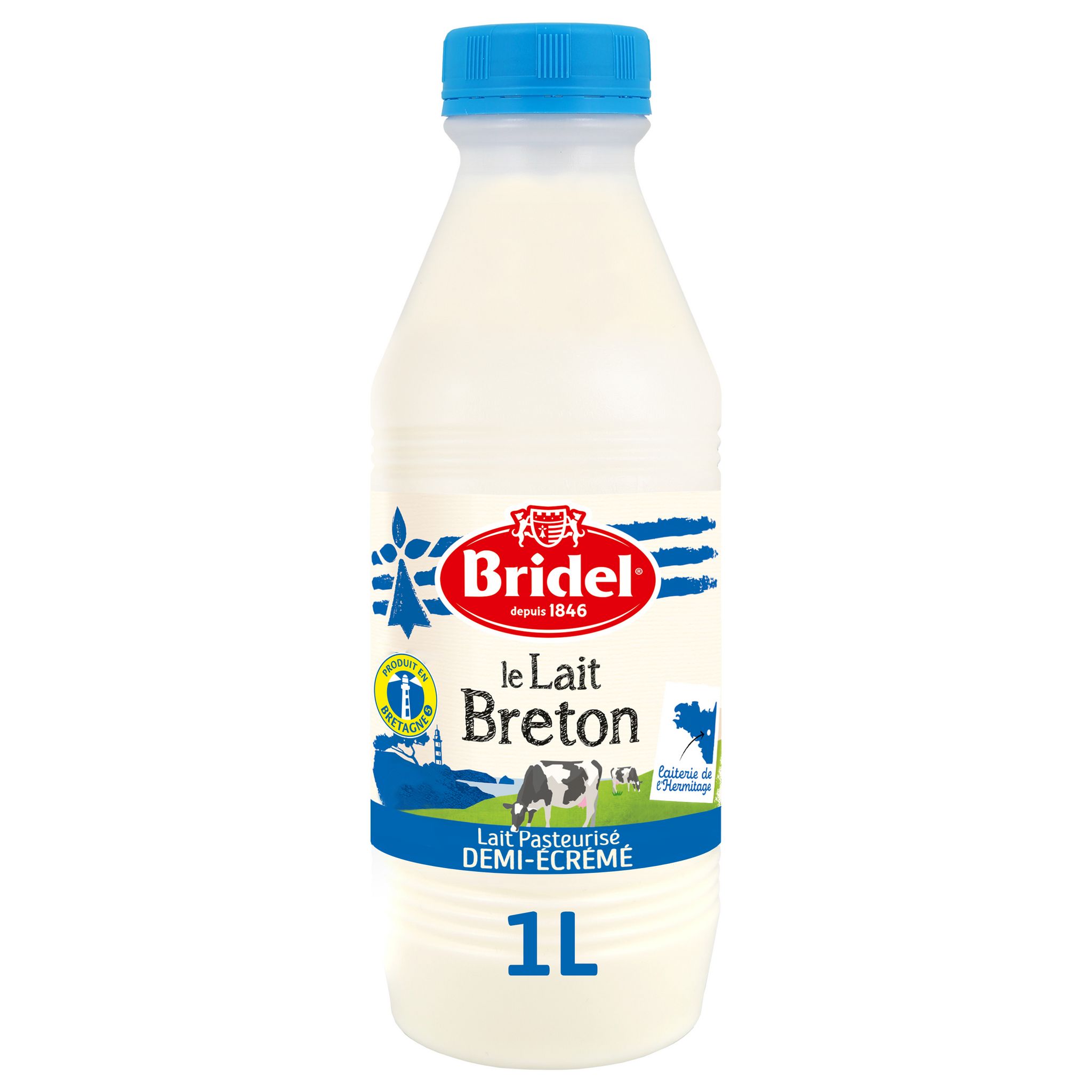 LAIT BRIDEL DEMI ECREME 0,5L