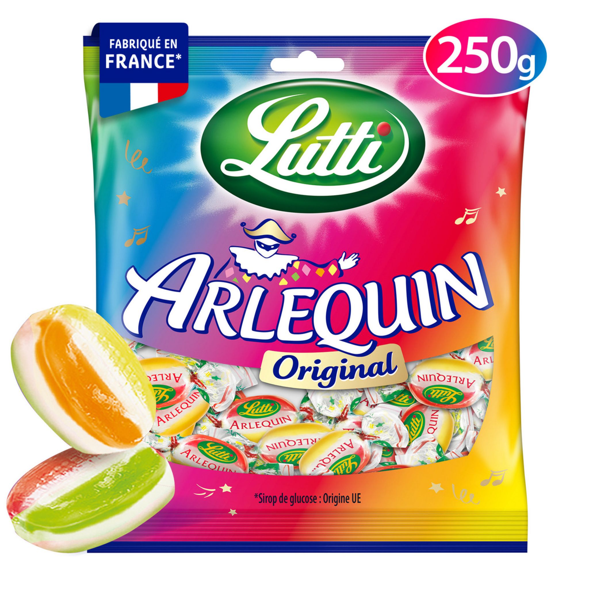Lutti Bonbons Arlequin acidulés Original 