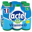 LACTEL Vitamine D - Lait écrémé UHT 6x1L
