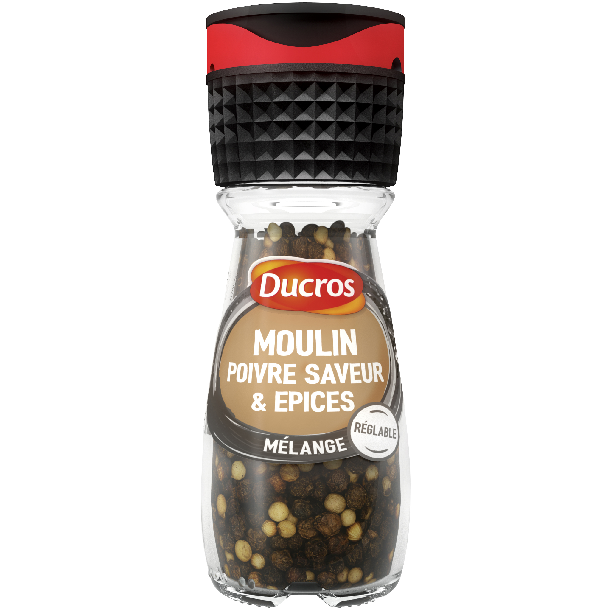 DUCROS Mélange poivre saveur et épices en grains en moulin 30g pas