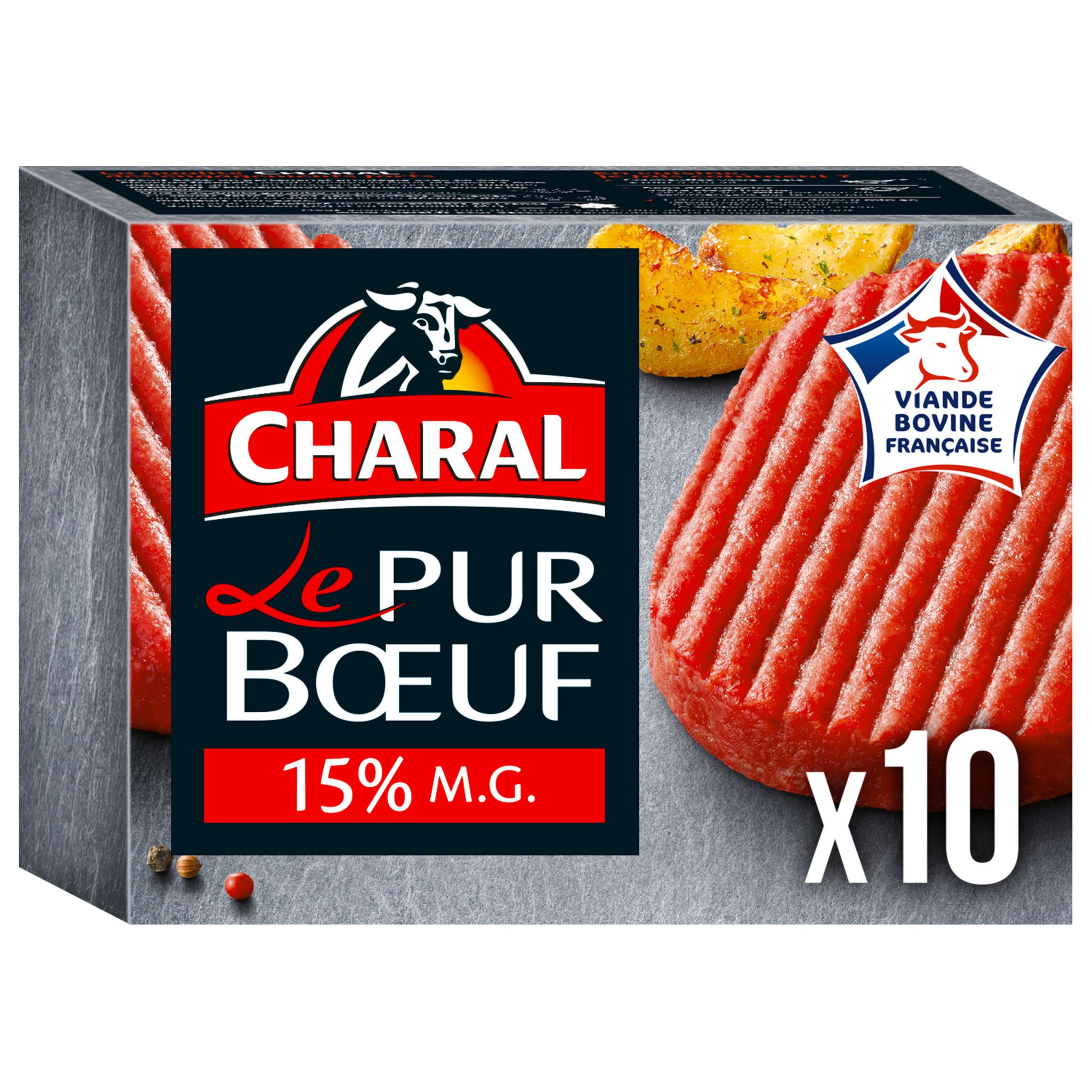 CHARAL Viande hachée à cuisiner 100% pur bœuf 15% MG 800g pas cher