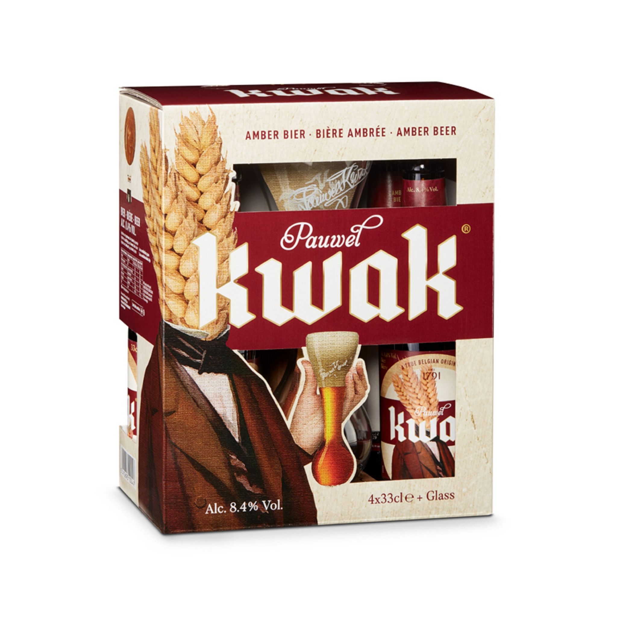 Coffret Bière ambrée Kwak de la Brasserie Bosteel - Achat / Vente