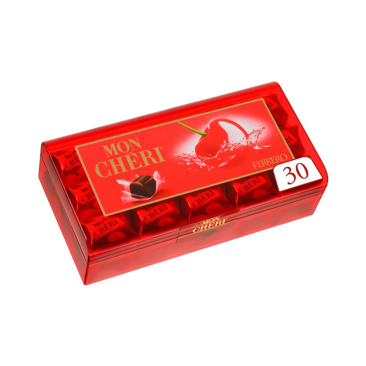 MON CHERI Chocolats noirs à la liqueur de cerise 30 pièces 315g