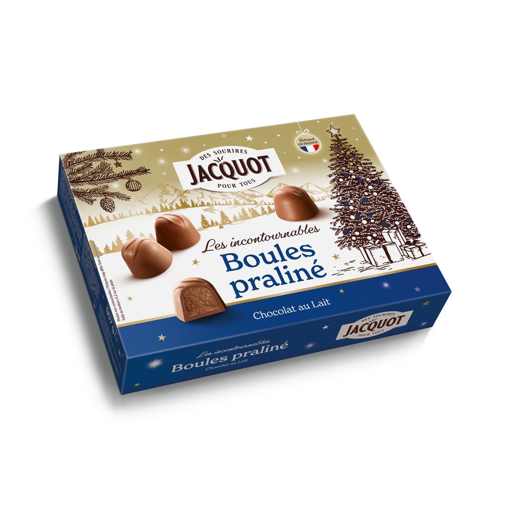 Boule au chocolat lait fourré praliné - Sachet 250g - Chocogil – boutique  de chocolats en ligne