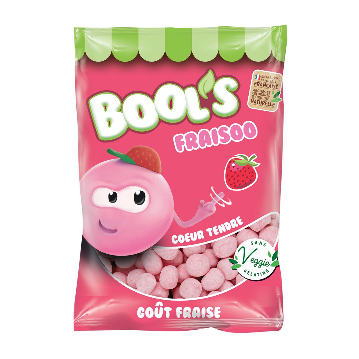 VERQUIN Fraisoo' Bool Bonbons goût fraise 200g
