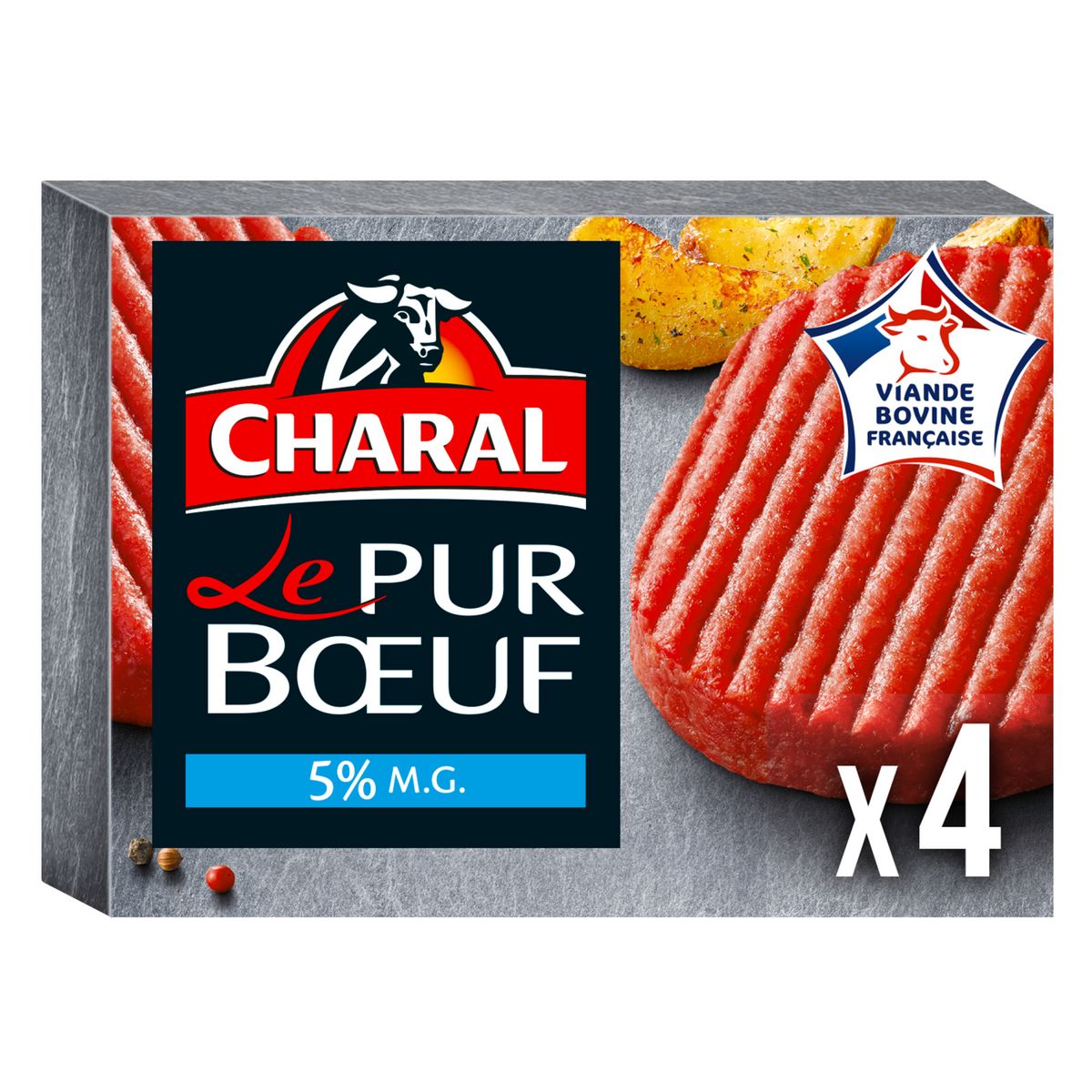 Steak haché pur bœuf charolais 12% MG CHARAL