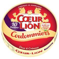 COEUR DE LION Coulommiers en portion 10 portions 350g