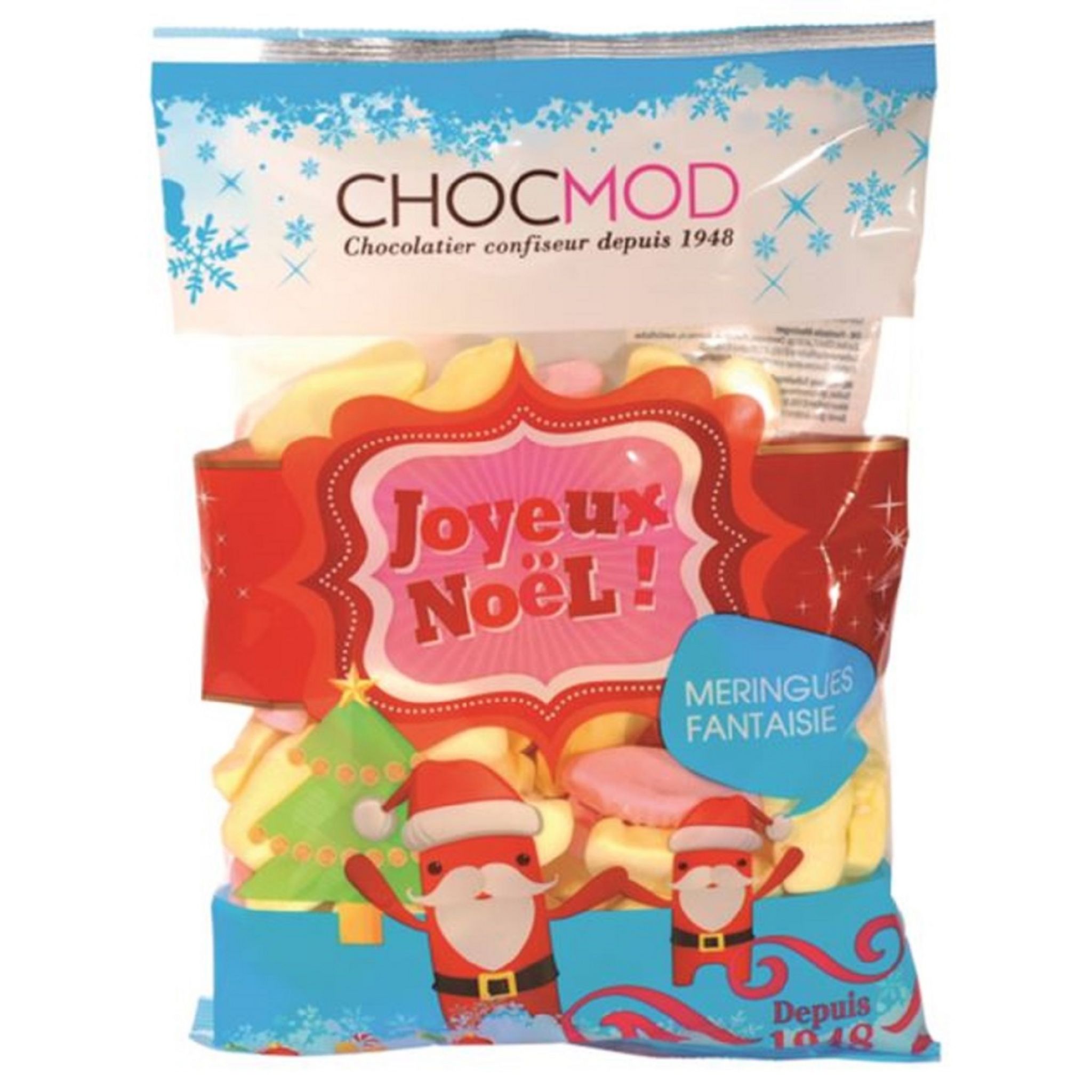 CHOCMOD Meringues fantaisie de Noël 300g pas cher 