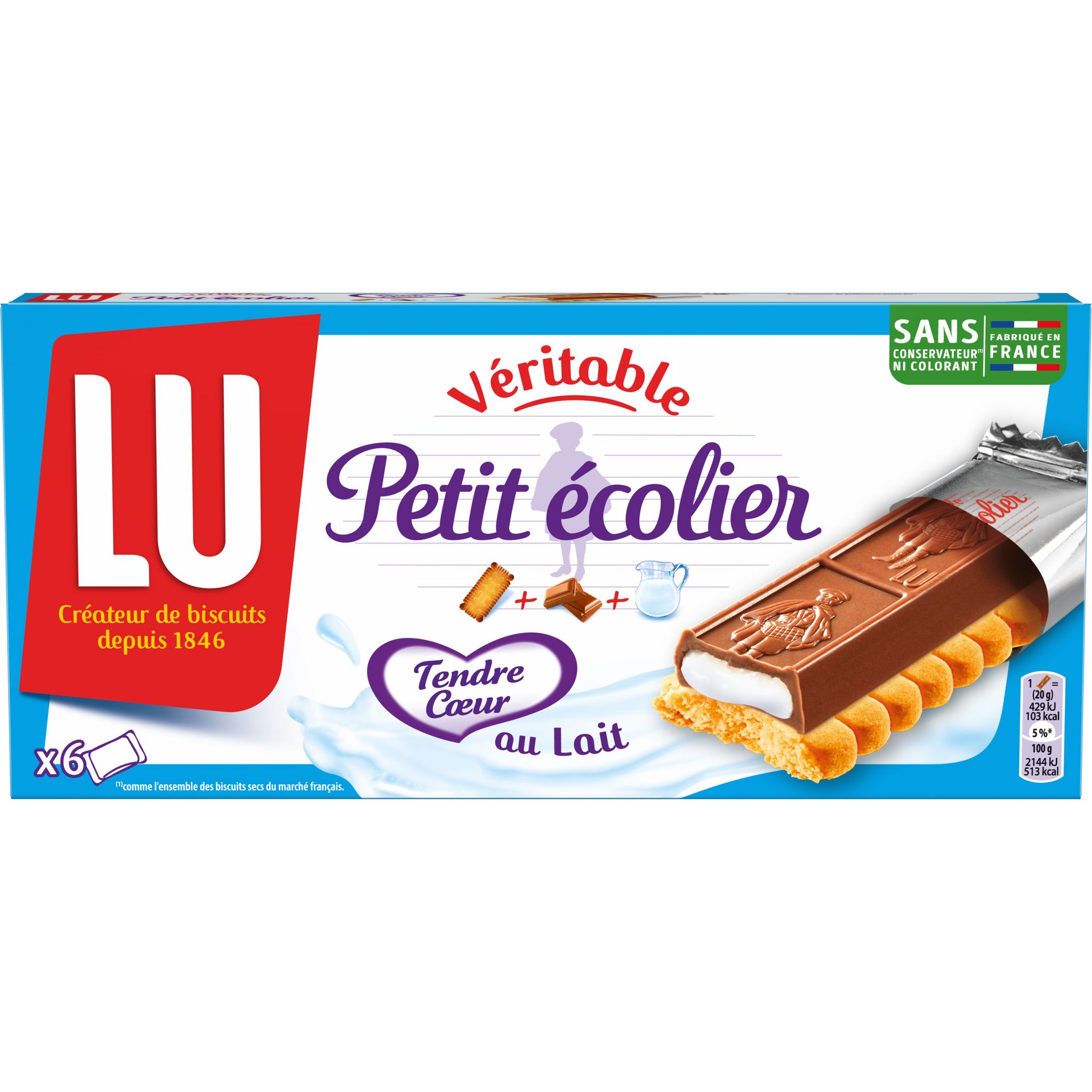AUCHAN Gaufrettes fourrées enrobées de chocolat 16 biscuits 150g pas cher 