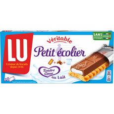 PETIT ECOLIER Biscuits au chocolat au lait et cœur au lait, sachets fraîcheur 6 sachets 120g