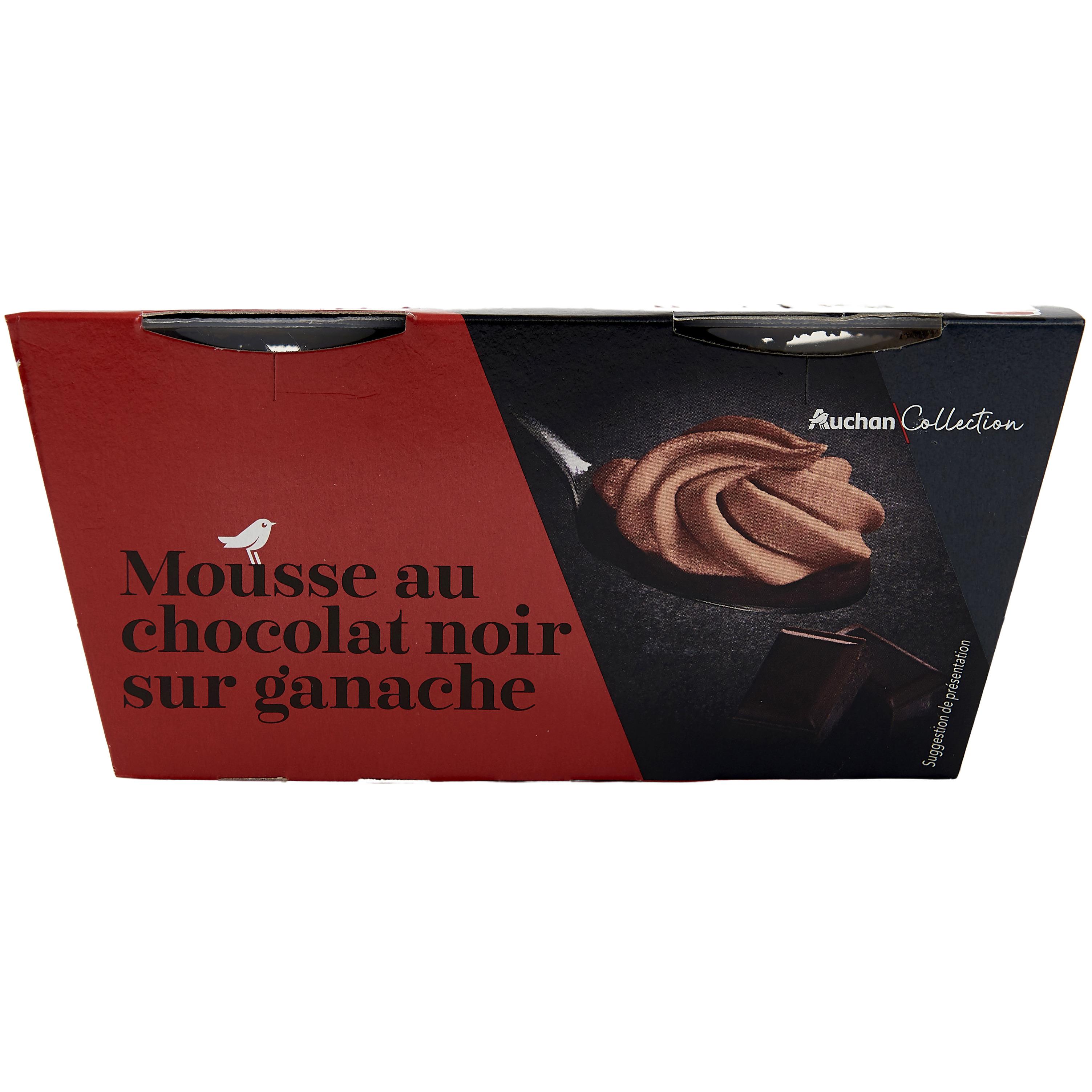 AUCHAN Mousse au chocolat au lait 4x12cl pas cher 