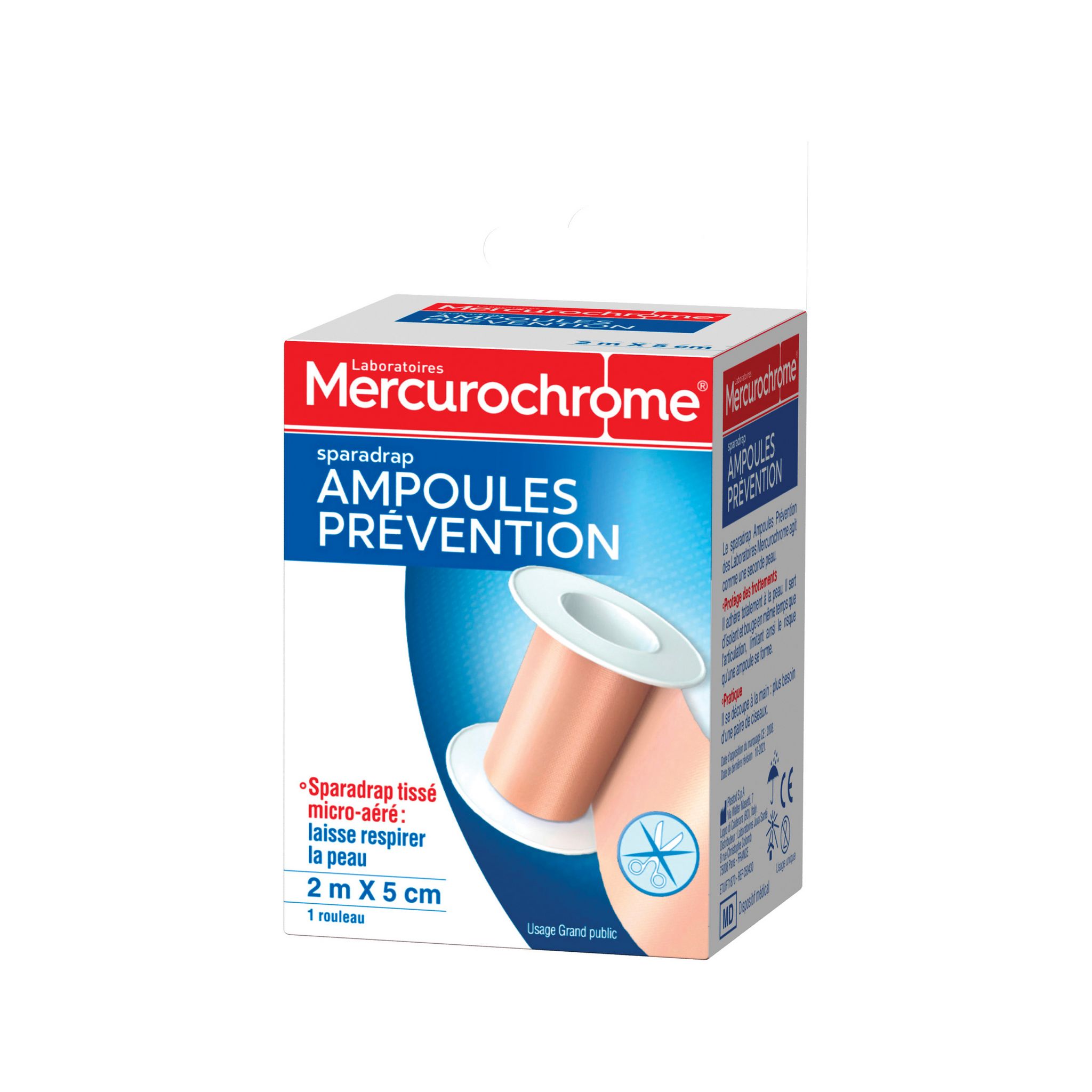 Mercurochrome 10 Pansements Ampoules pas cher