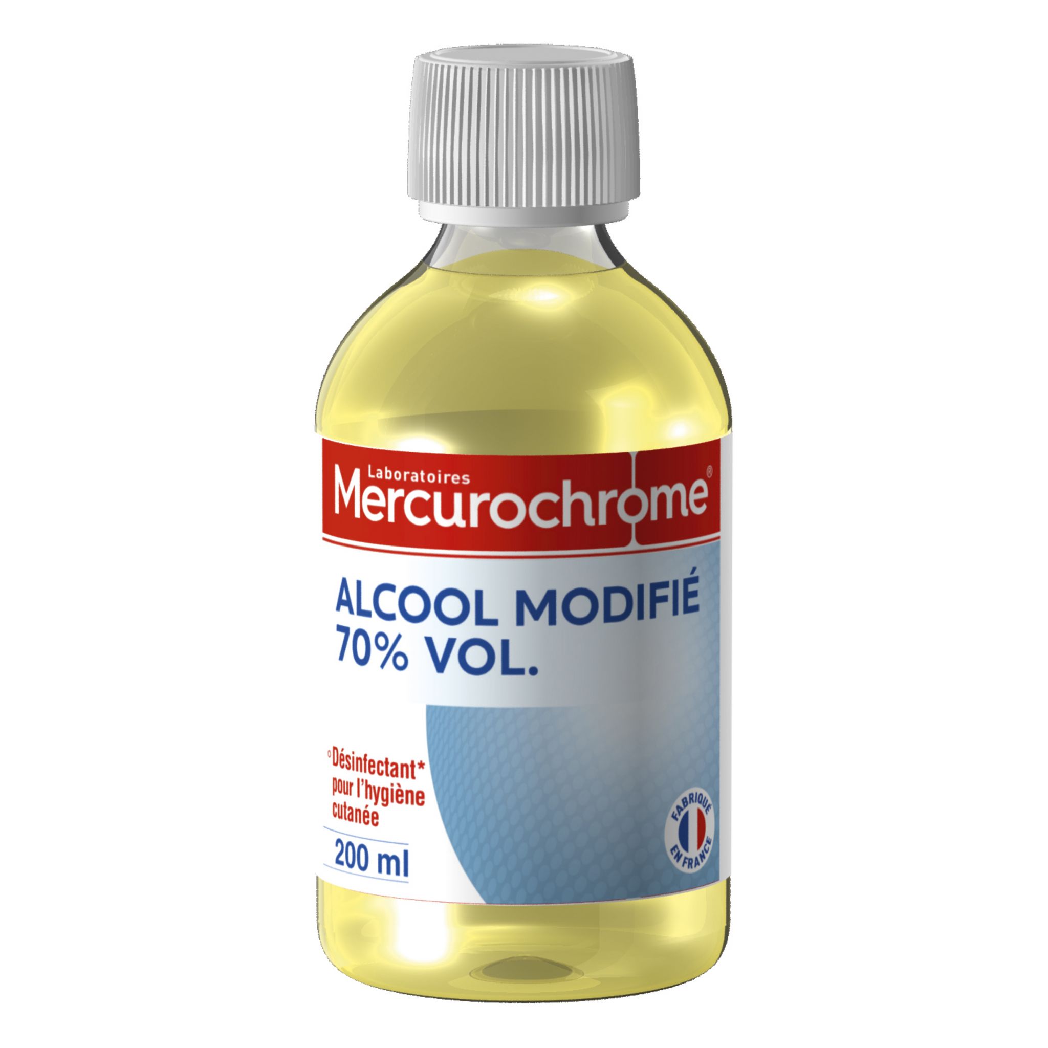 MERCUROCHROME Alcool modifié à 70% 200ml pas cher 