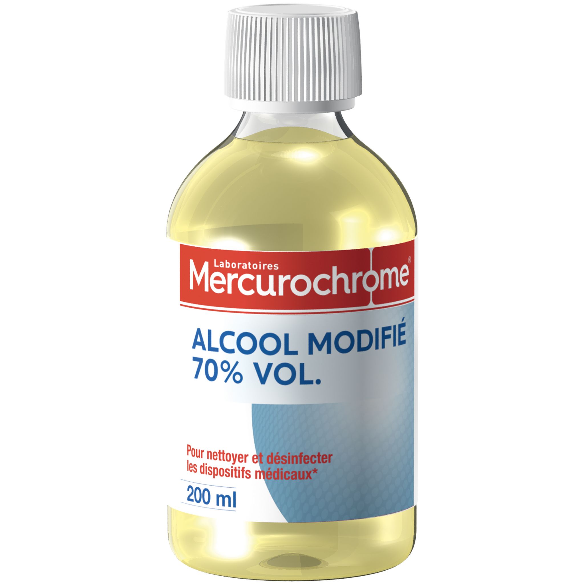 MERCUROCHROME Alcool modifié à 70% 200ml pas cher 
