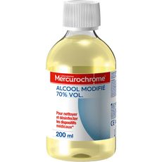 MERCUROCHROME Alcool modifié à 70% 200ml