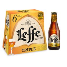 LEFFE Bière blonde triple 8,5% bouteilles 6x25cl