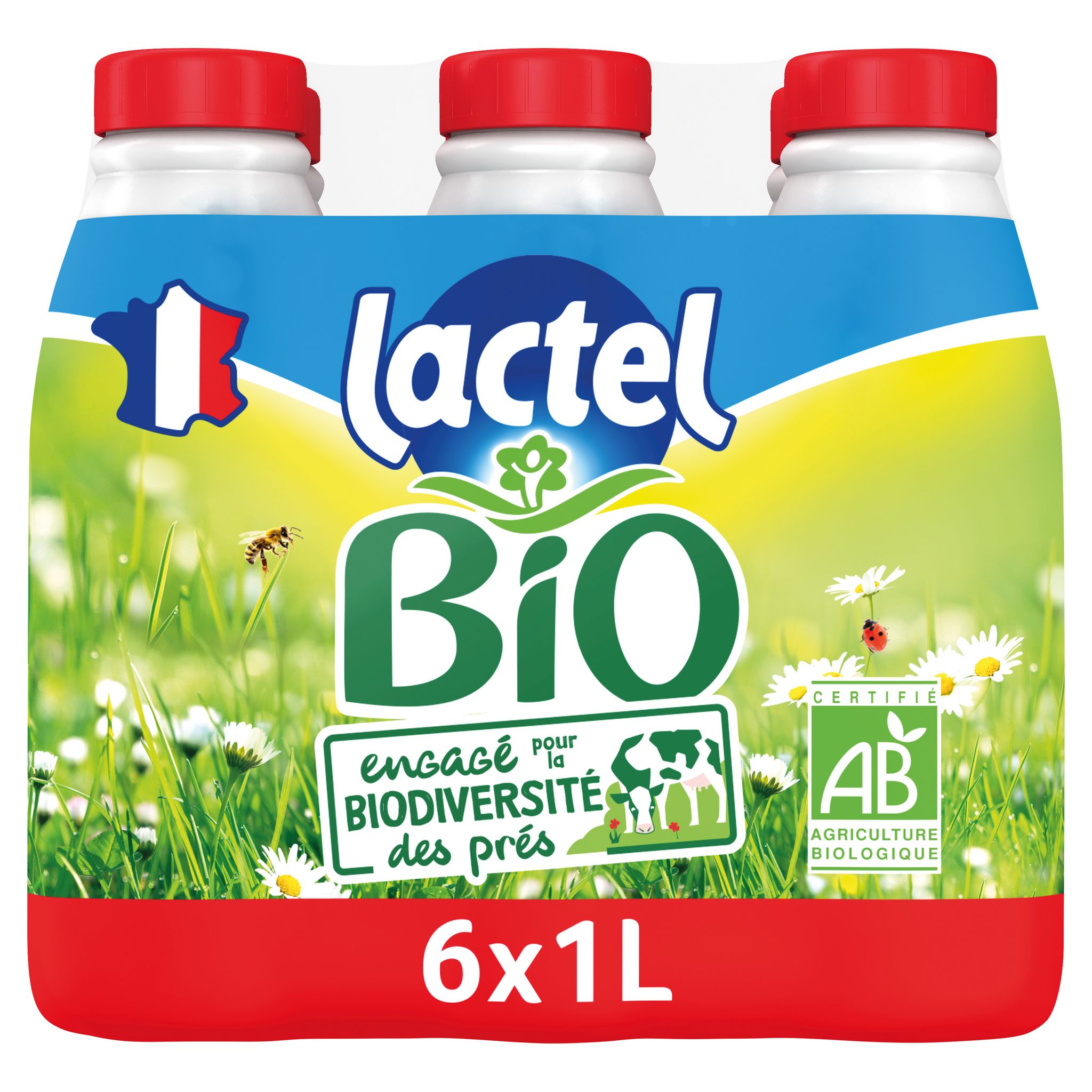 Lait UHT sans lactose PURAL 1L : Laits d'origine animale bio HEIRLER  alimentation bio - botanic®