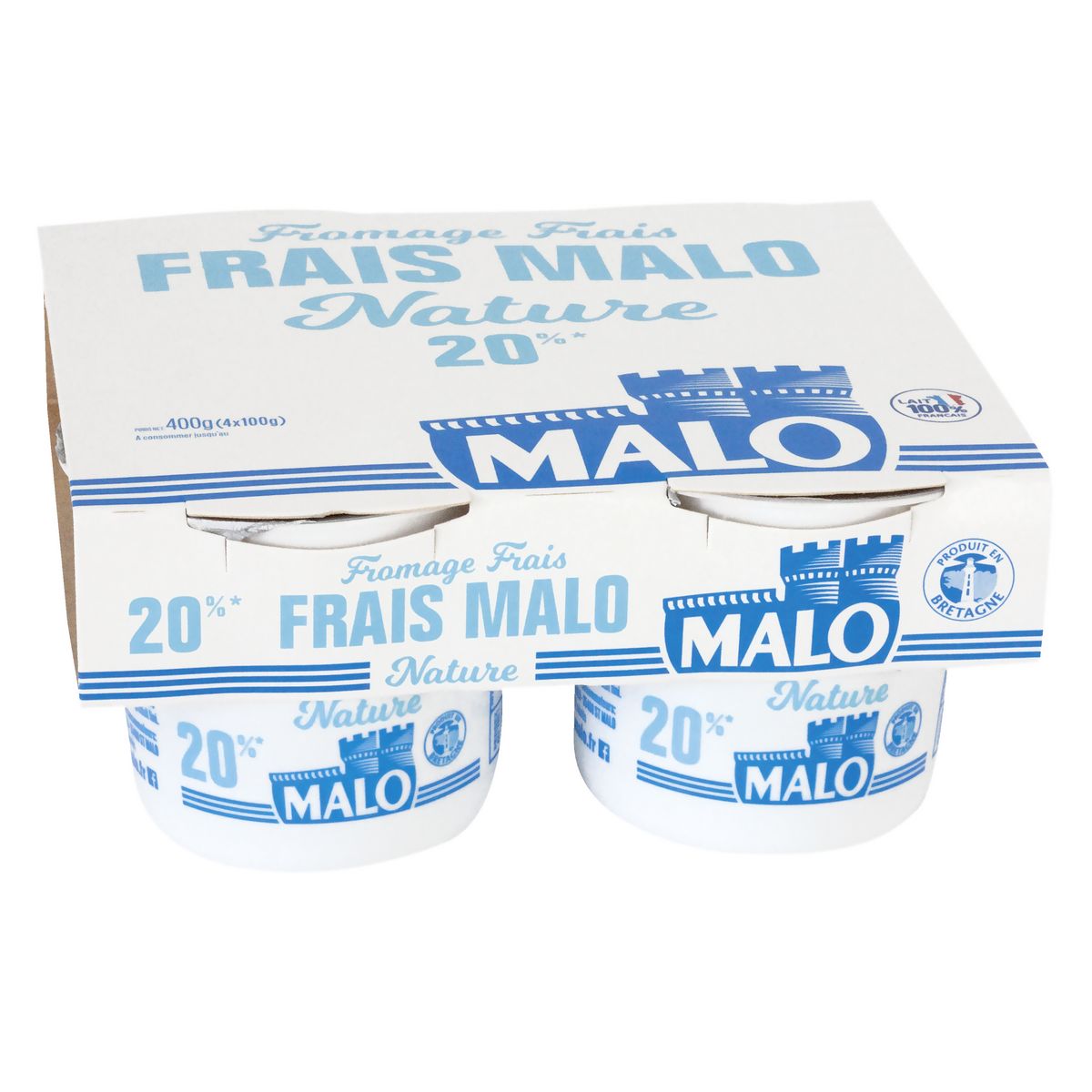 MALO Fromage Frais 20 % nature 4x100g 4x100g