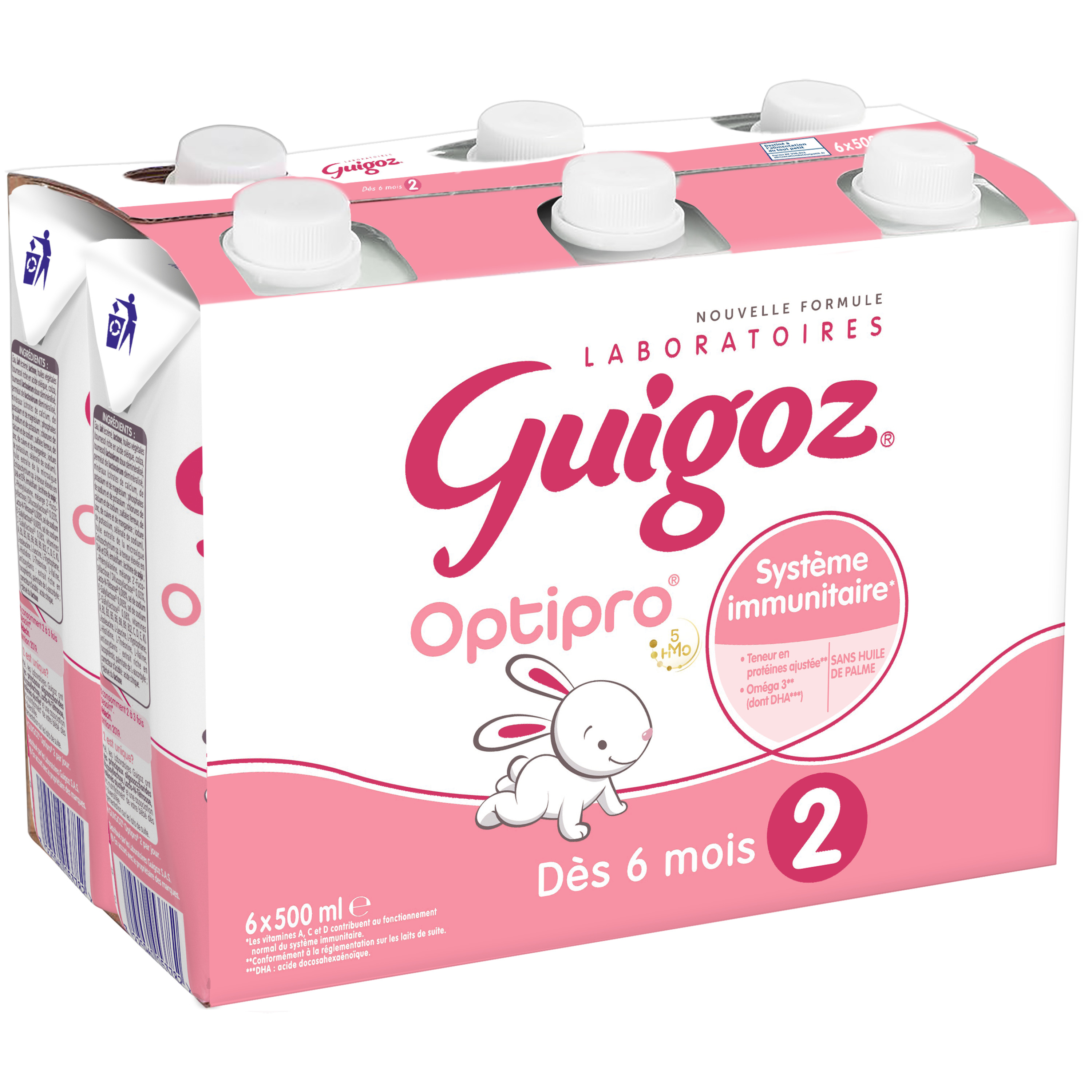 GUIGOZ Optipro 2 lait 2ème âge en poudre dès 6 mois 830g pas cher