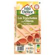 ISLA DELICE Mortadelle aux olives halal 10 tranches 120g
