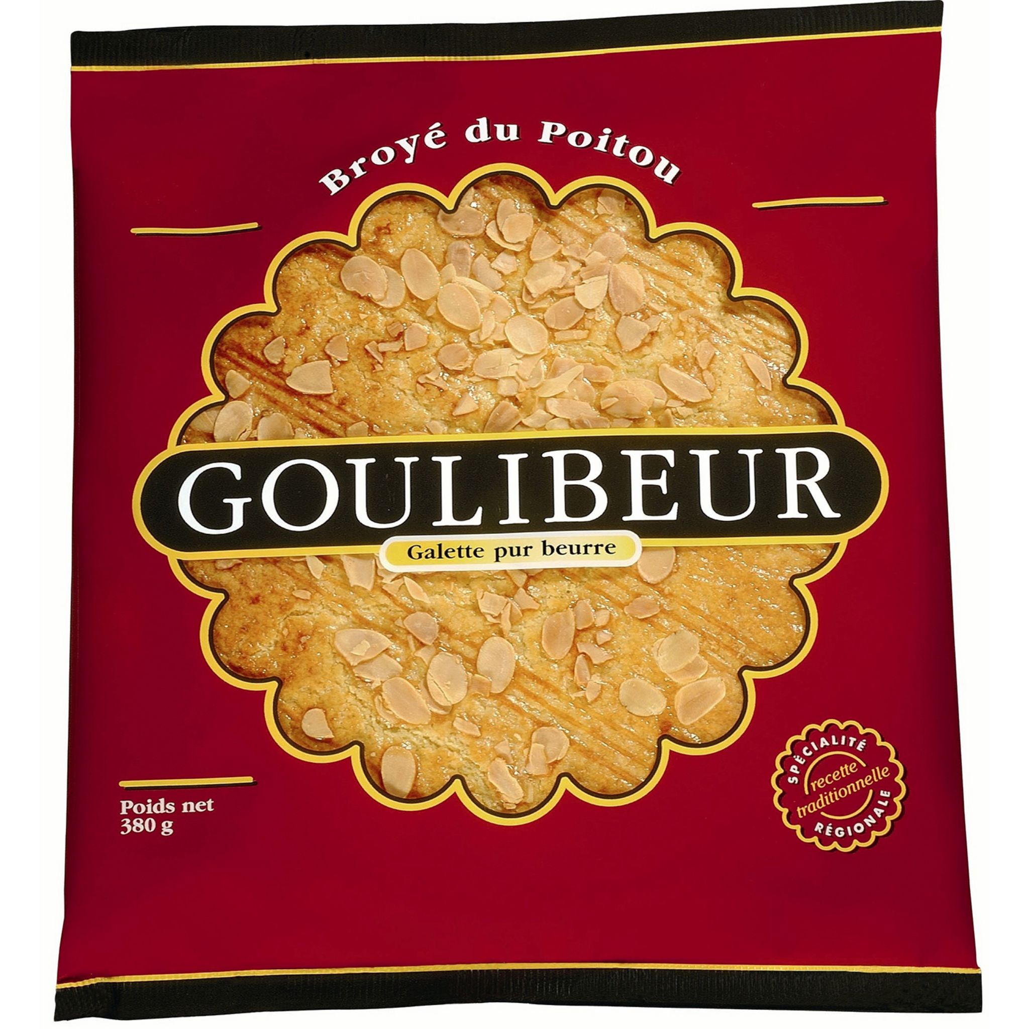 GOULIBEUR Broyé du Poitou galette pur beurre 380g pas cher - Auchan.fr