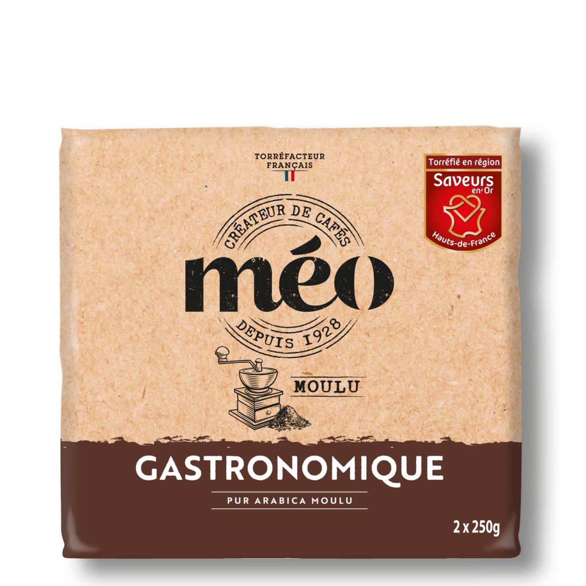 MEO Café moulu gastonomique pur Arabica 2x250g