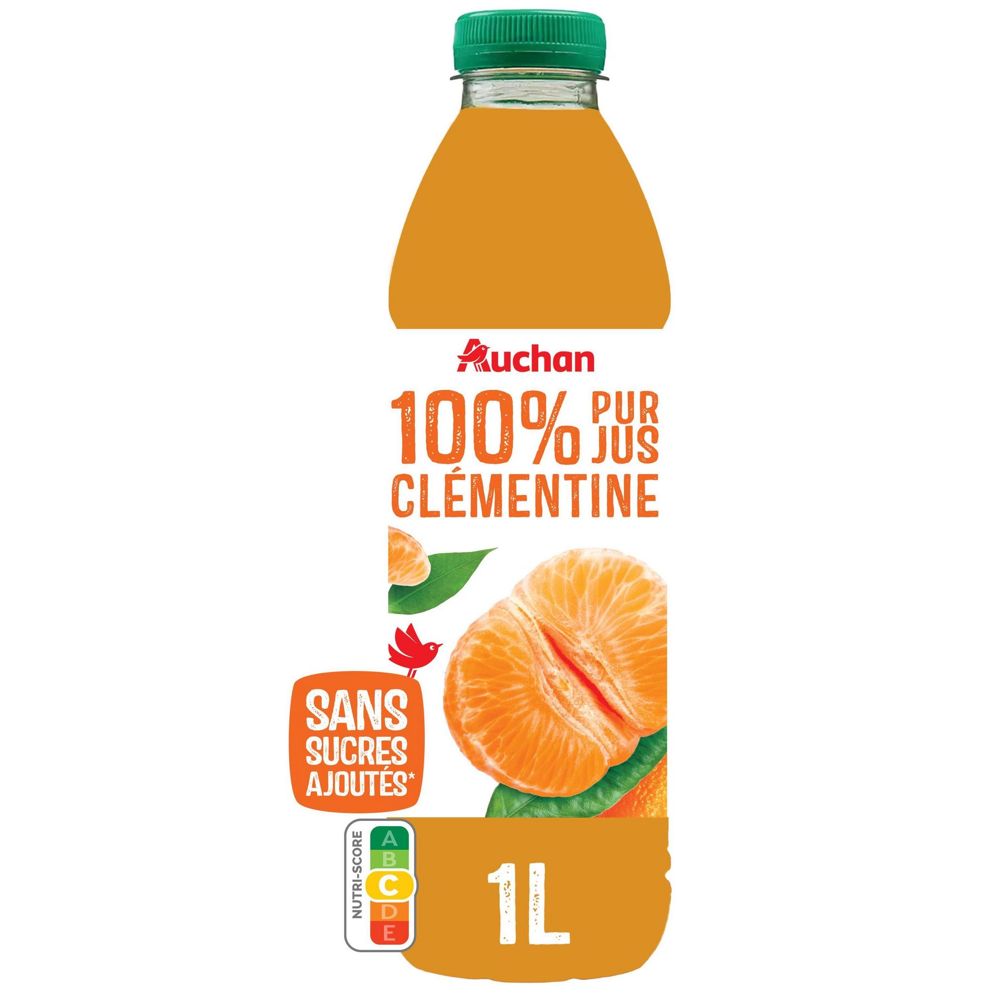 AUCHAN BIO Pur jus de pruneau brique 1l pas cher 