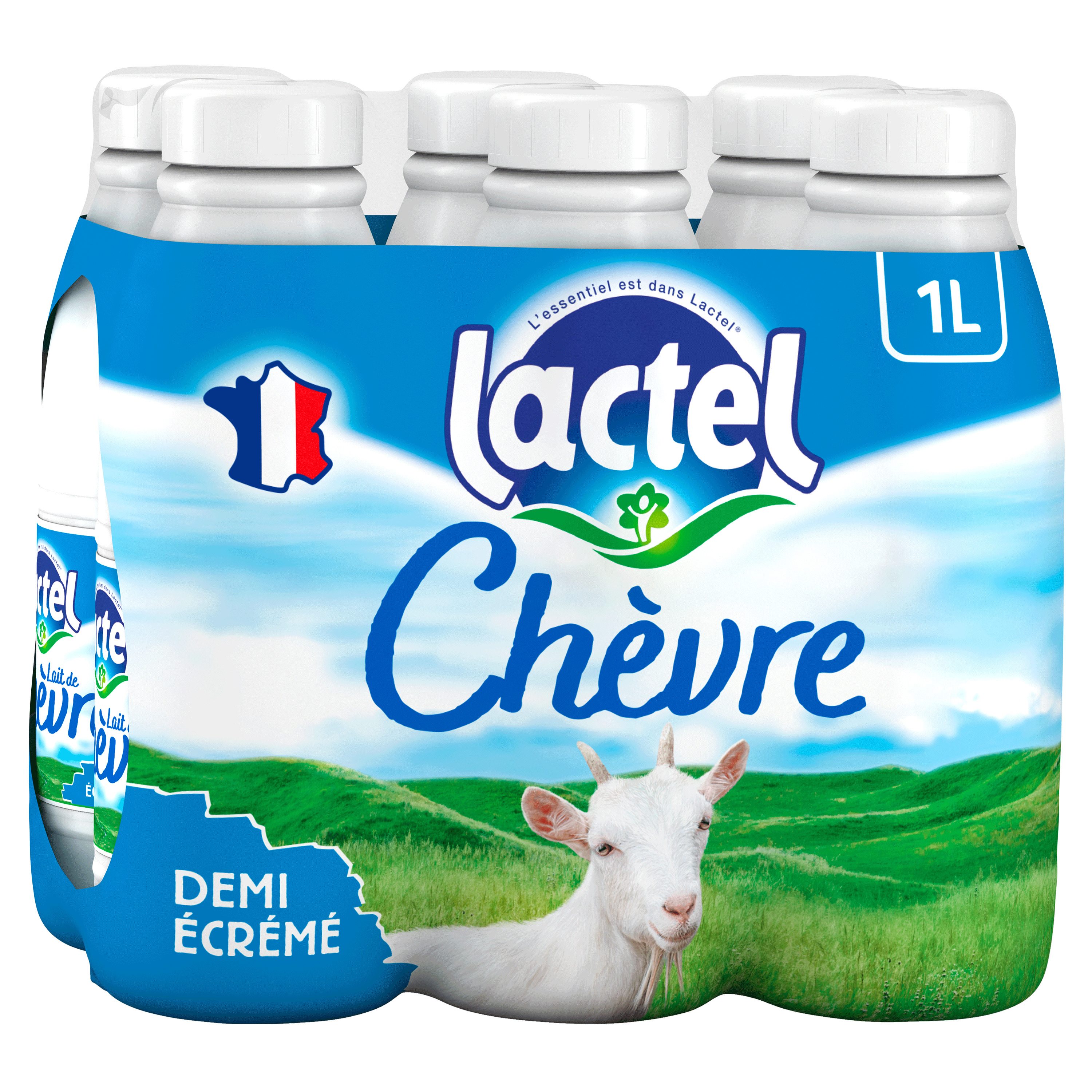 Lait de chèvre entier stérilisé 1L, Laits de chèvre, brebis