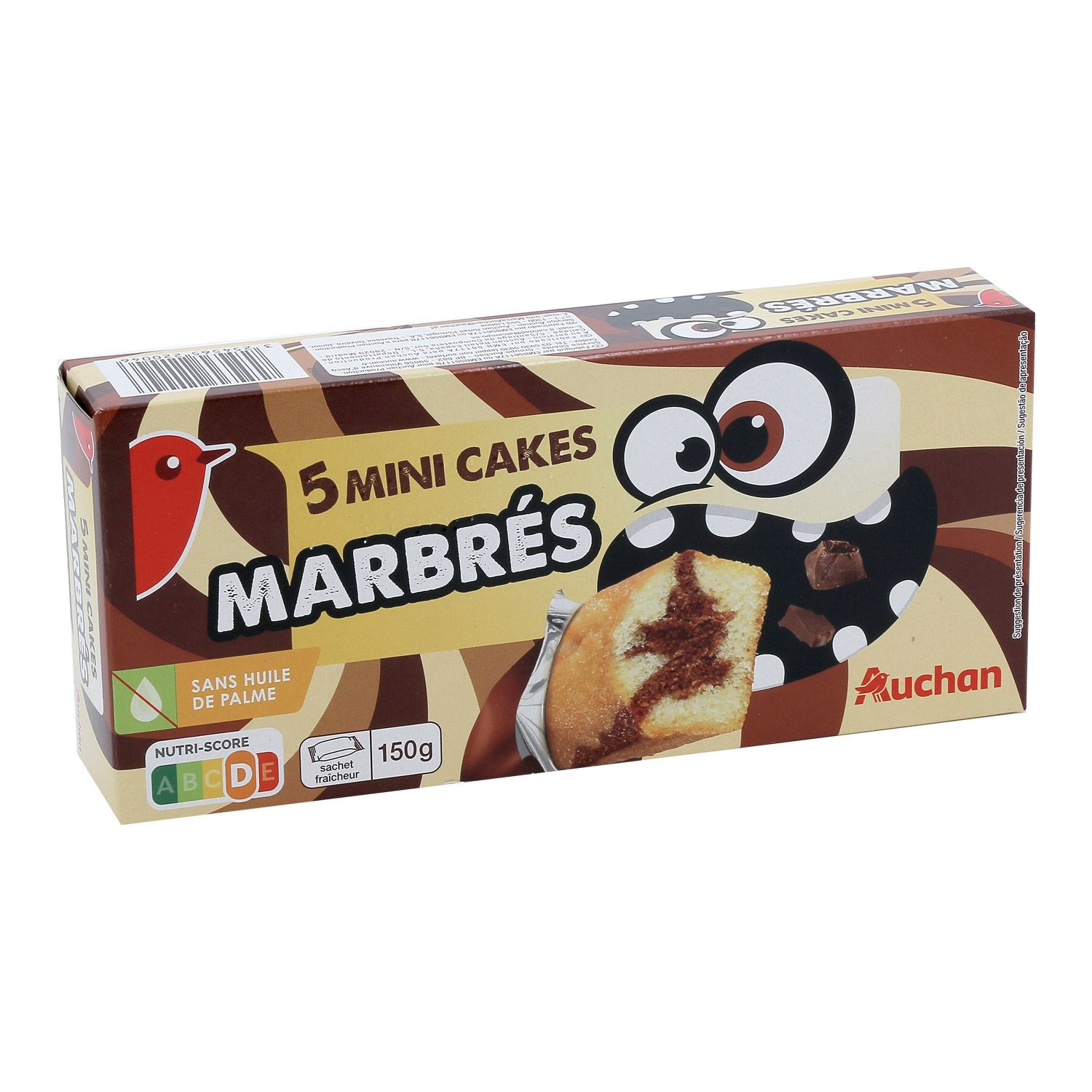 Mini gâteaux marbré chocolat 5 paquets de 30g, 150g - Super U, Hyper U, U  Express 