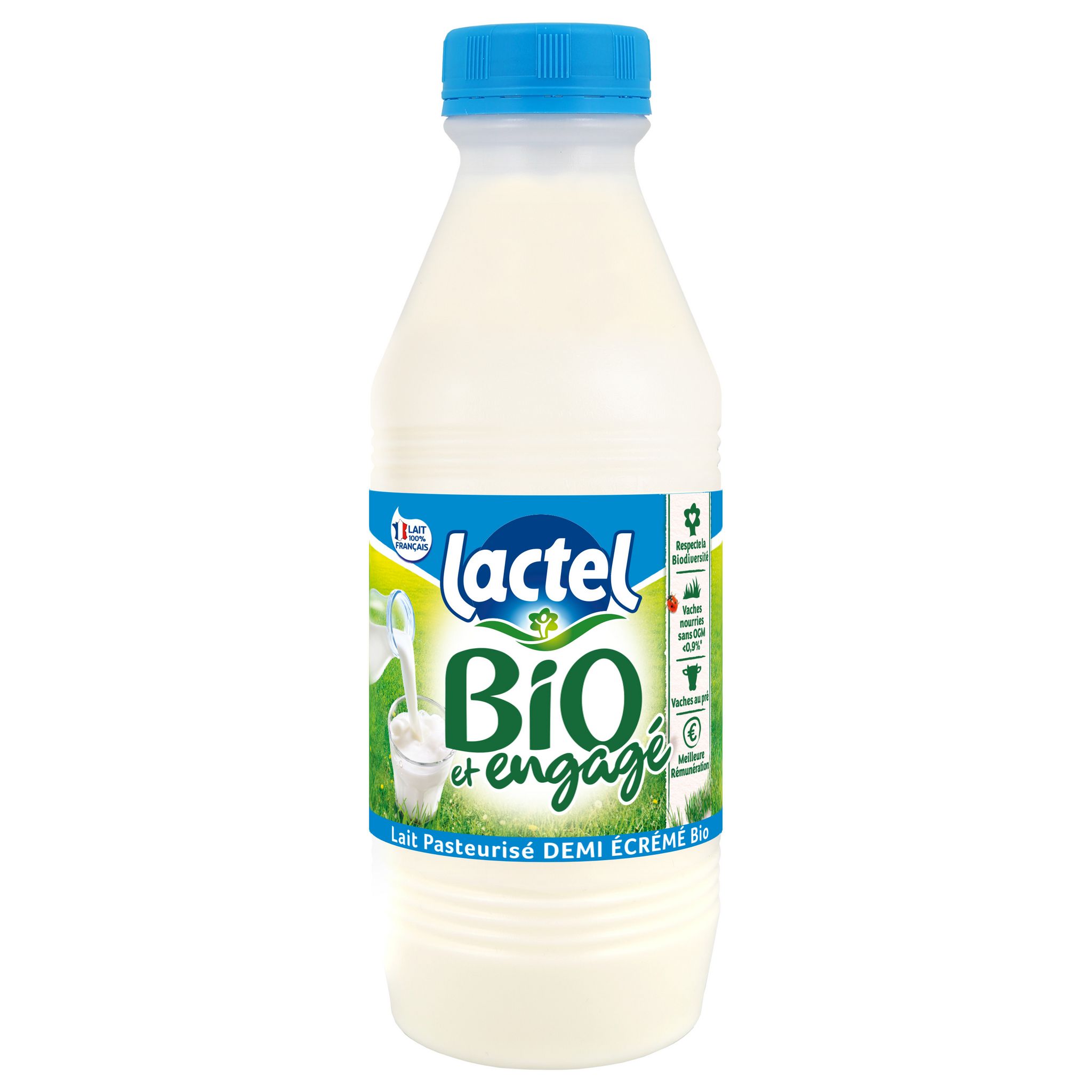 BRIDEL Lait frais demi-écrémé 1L pas cher 