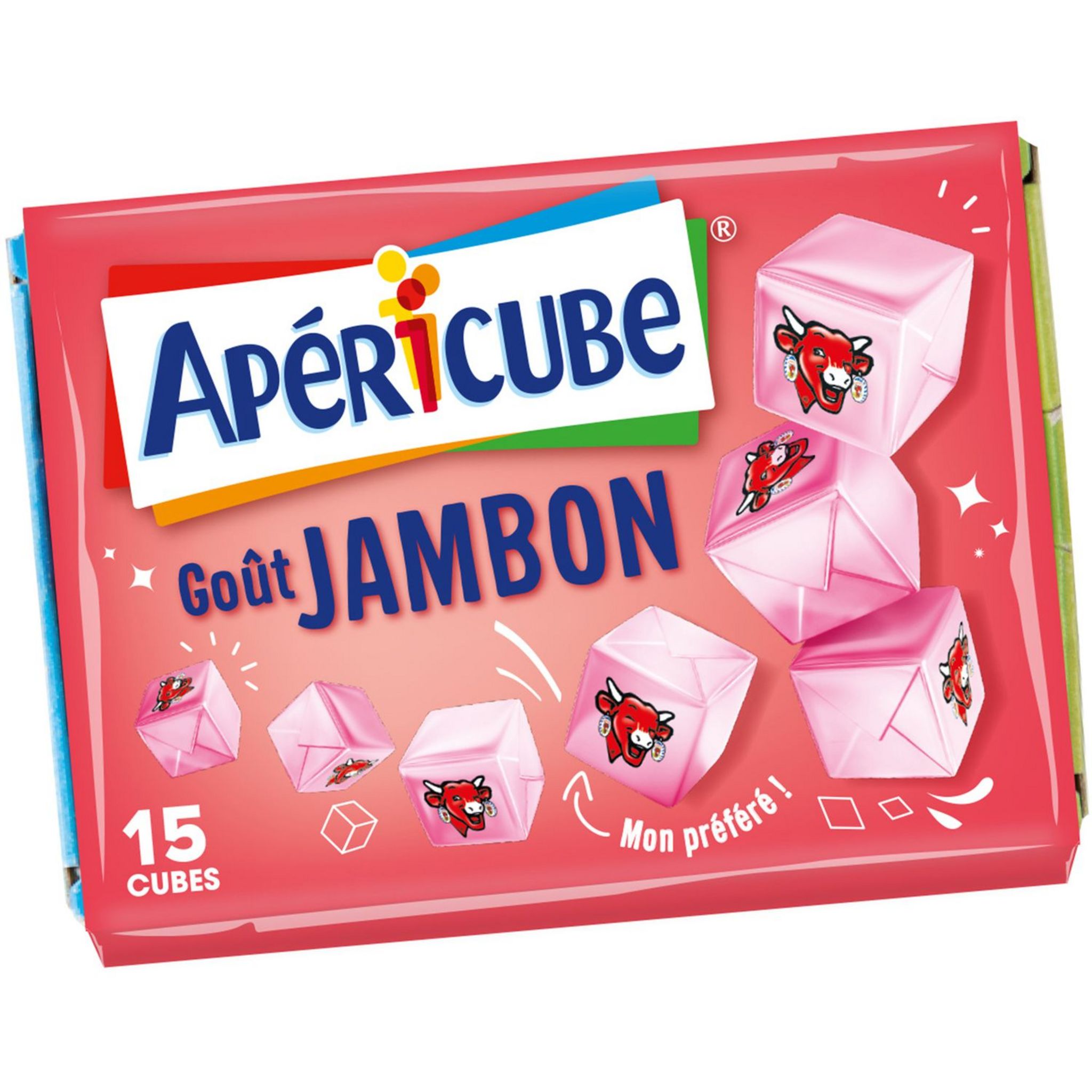 APERICUBE Cubes de fromage apéritif Jambon 78g pas cher - Auchan.fr