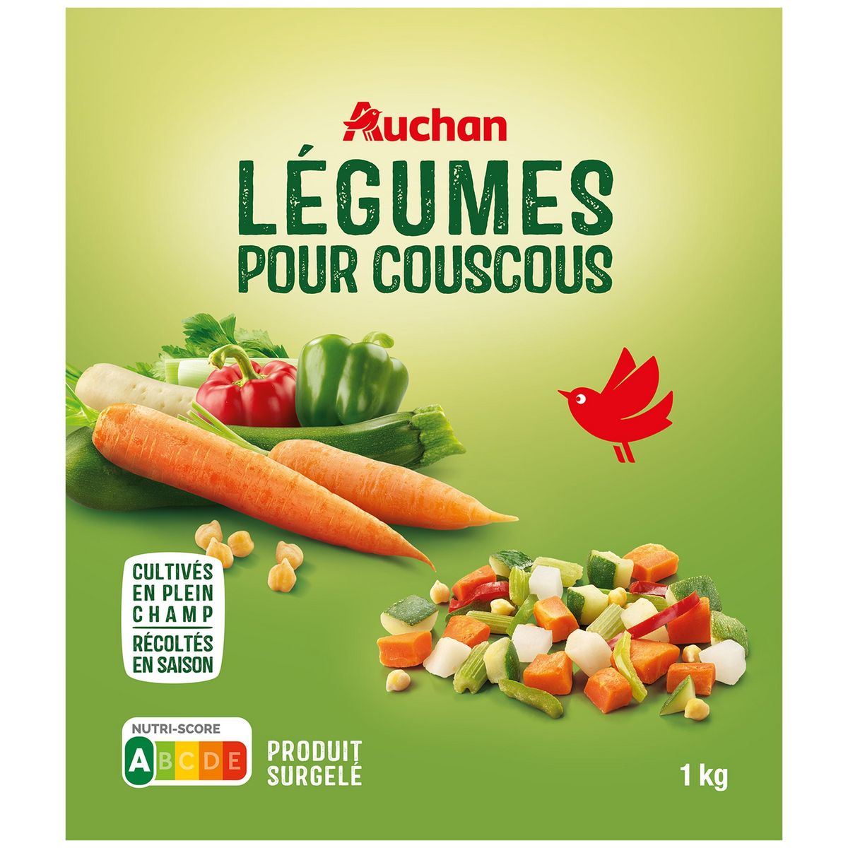 AUCHAN Légumes pour couscous 5 portions 1kg pas cher - Auchan.fr