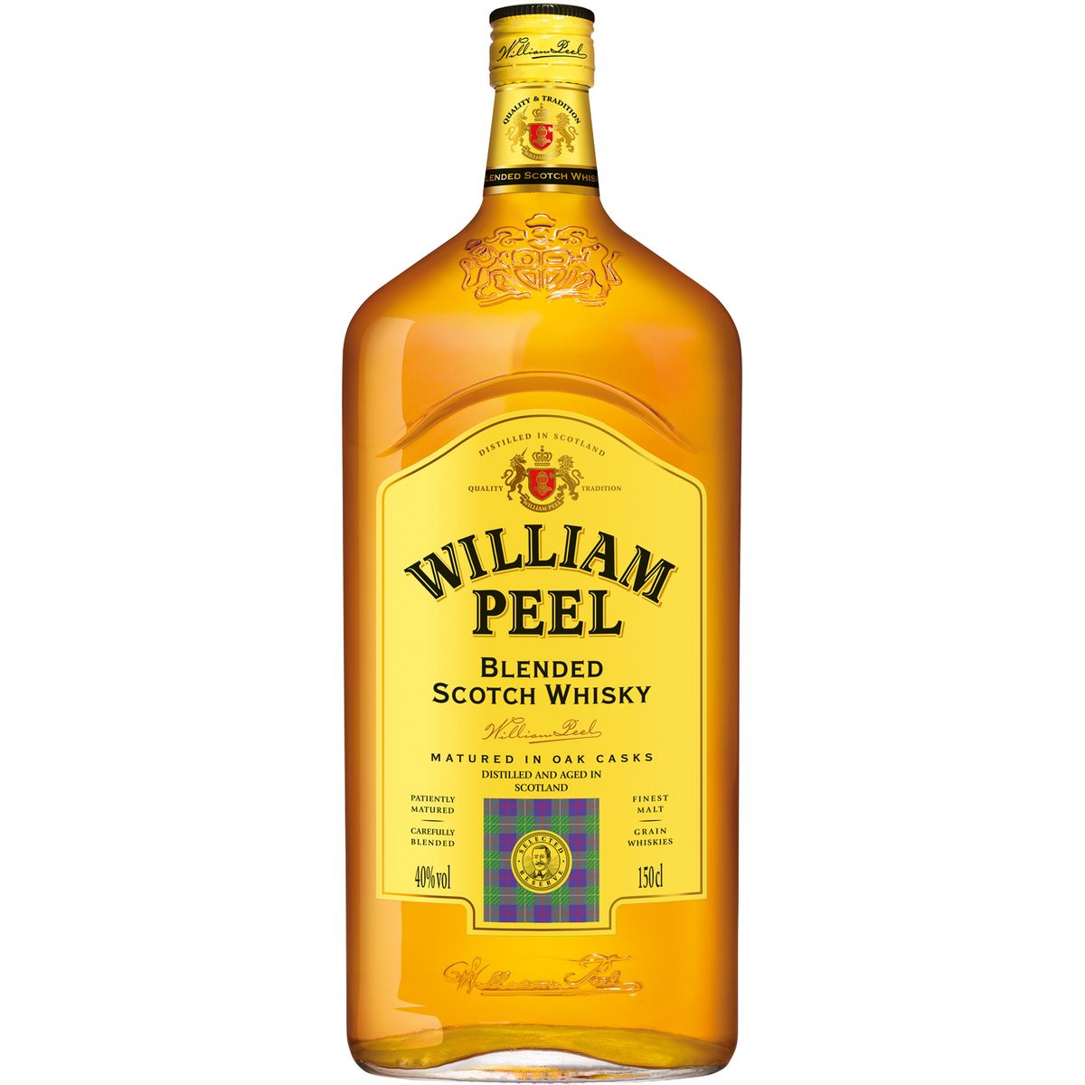 WILLIAM PEEL Scotch whisky écossais blended malt 40% 1,5l