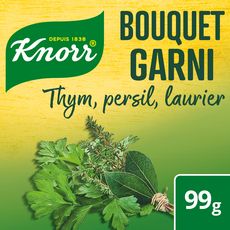 KNORR Bouquet garni thym, persil et laurier sans conservateur 9 tablettes 99g