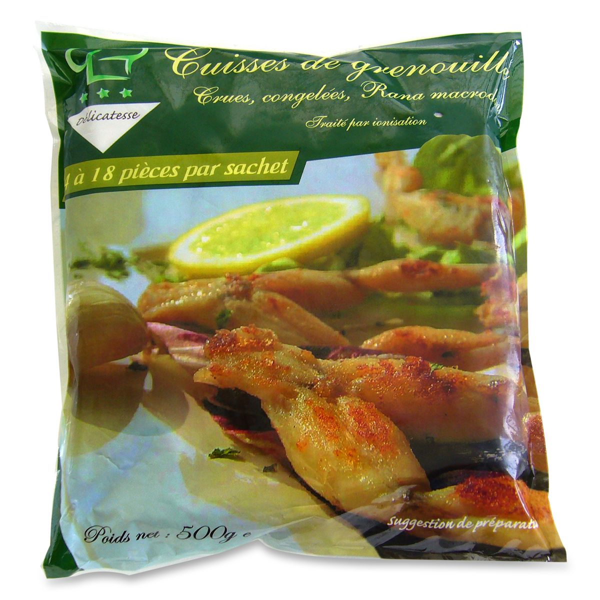 Cuisse de grenouille crue 14-18 pièces 500g pas cher - Auchan.fr