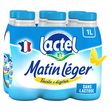 LACTEL Matin léger Lait demi-écrémé sans lactose UHT 6x1L