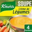 KNORR Soupe déshydraté crème de légumes 4 parts 112g