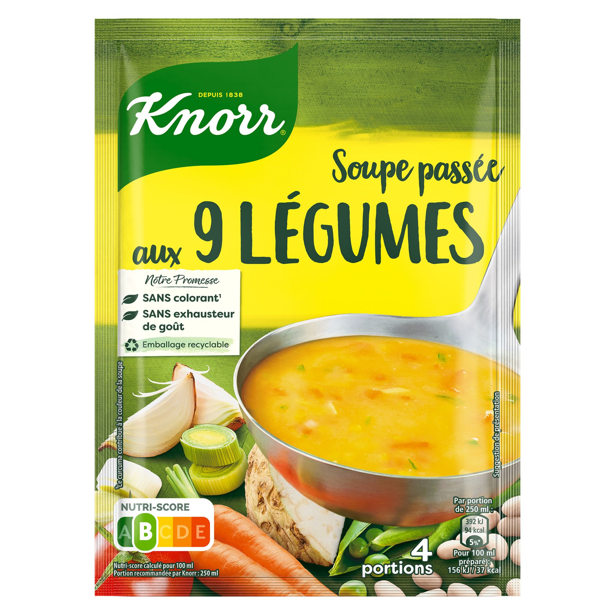 Grossiste Soupe Déshydratée Crème de Légumes, 112g - KNORR