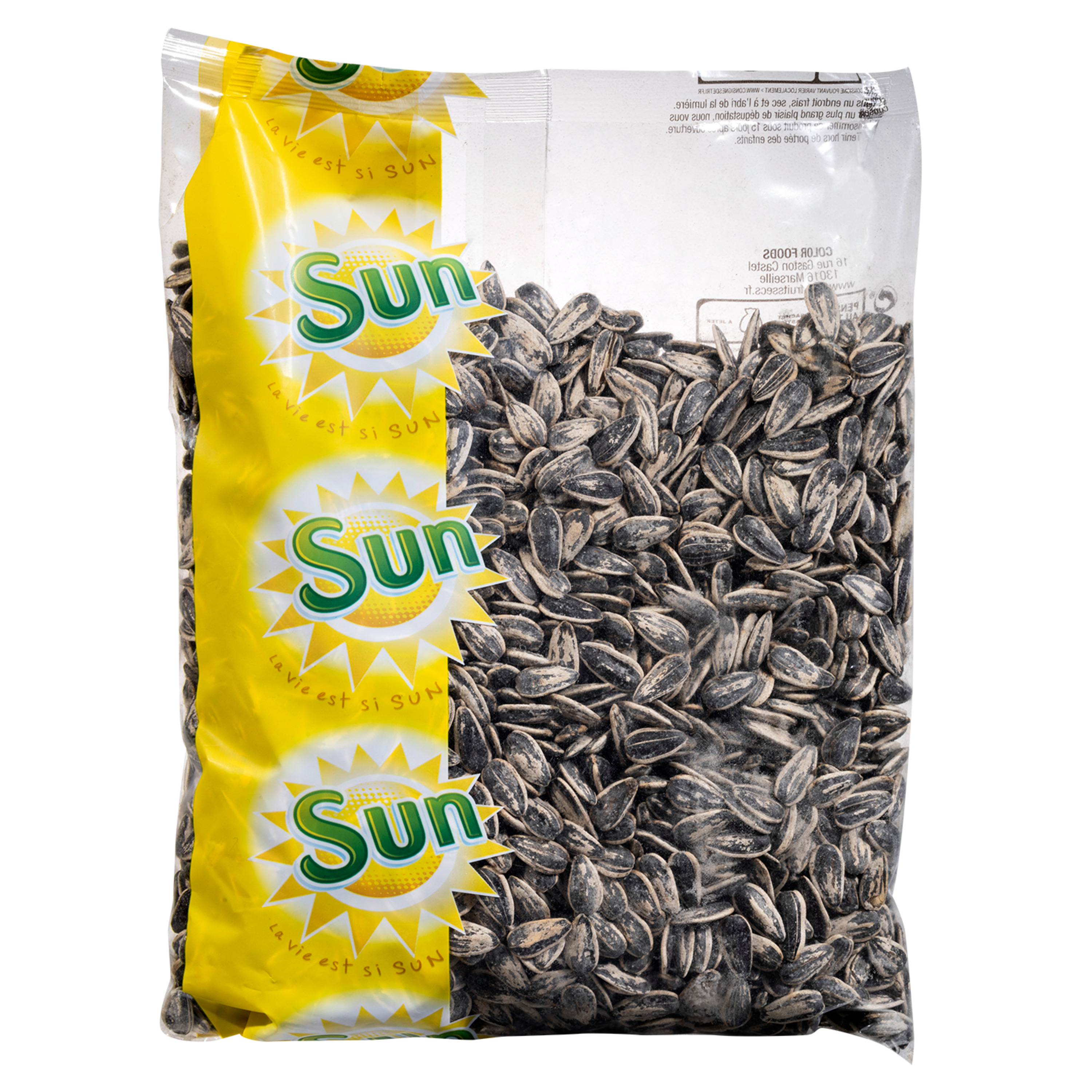 SUN Graines de tournesol grillées salées 500g pas cher 