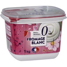 AUCHAN Fromage blanc 0% MG 1kg