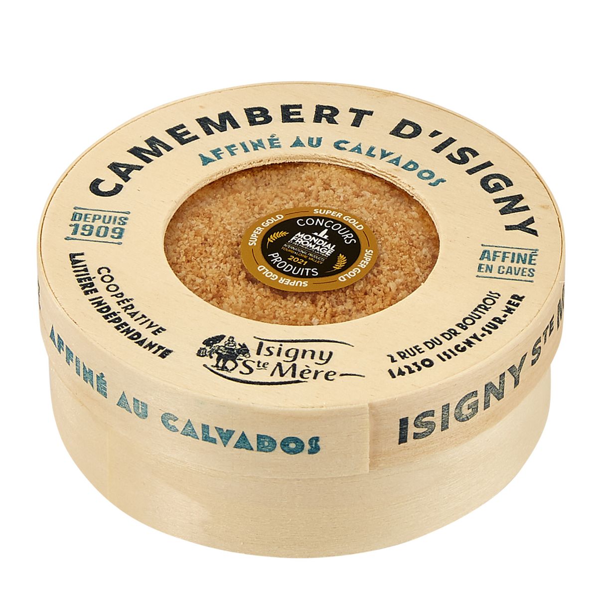 ISIGNY STE MERE Camembert affiné au Calvados 45% MG 250g