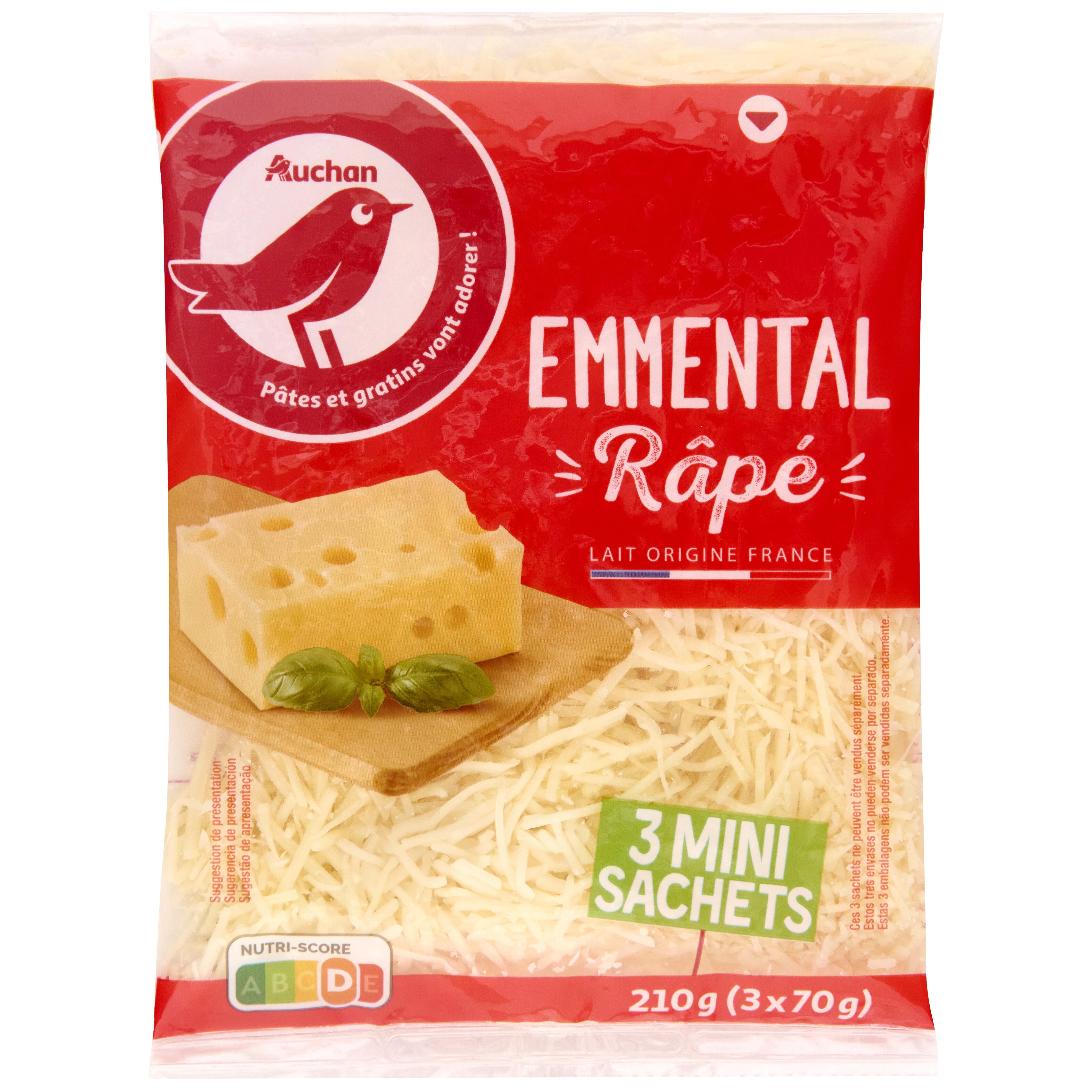 POUCE Fromage râpé 200g pas cher 