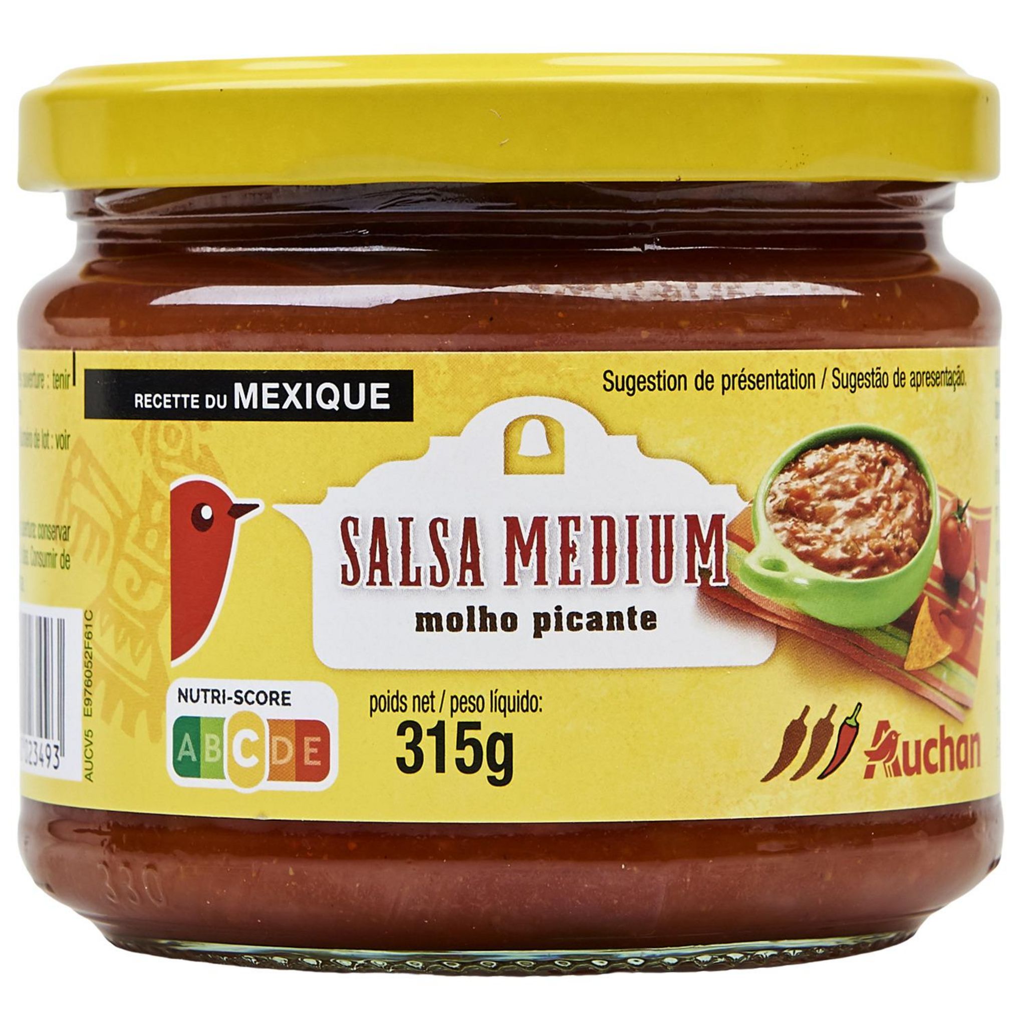 AUCHAN Sauce salsa medium en bocal 315g pas cher Auchan