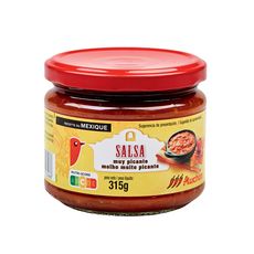 AUCHAN Sauce salsa hot très piquante 315g