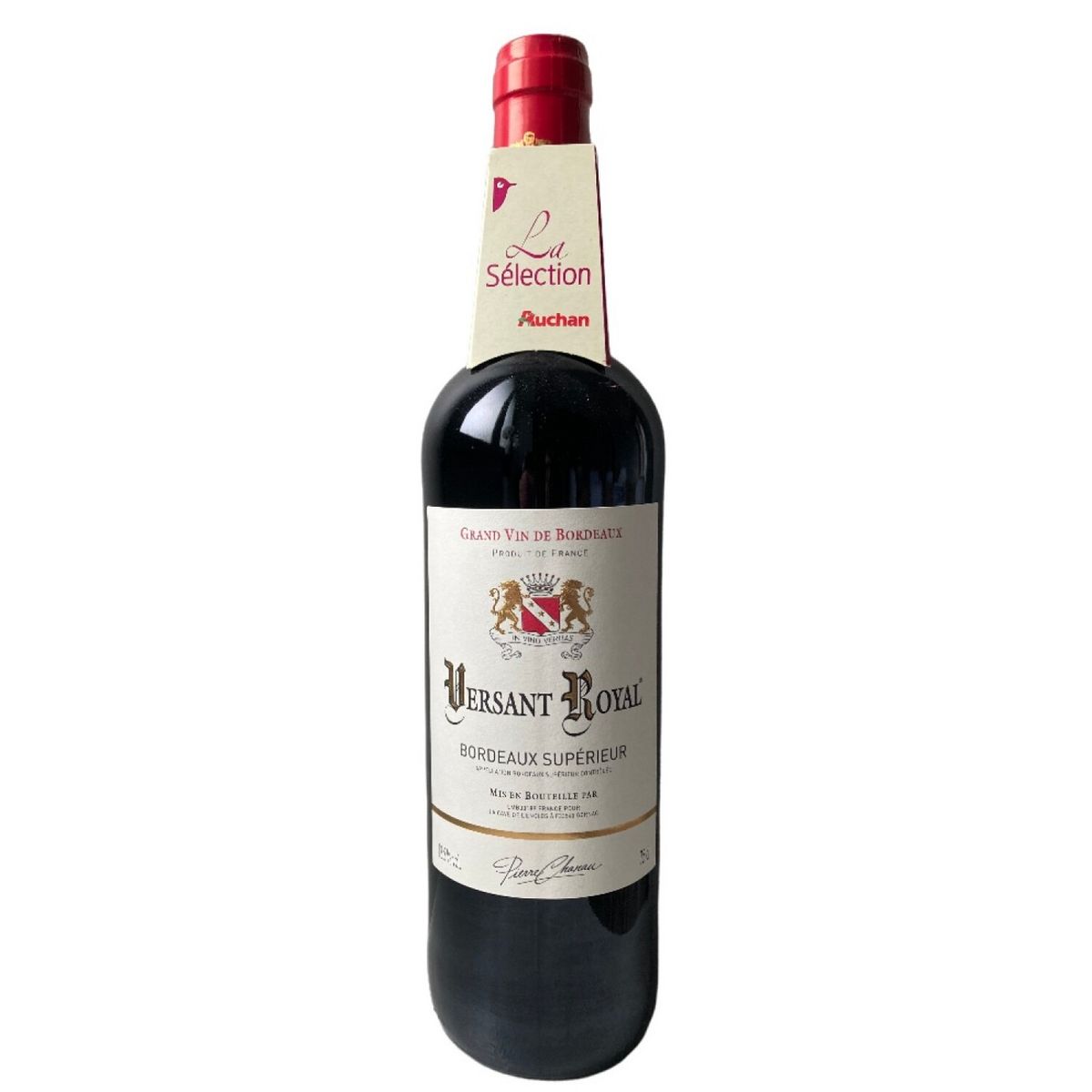 PIERRE CHANAU Vin rouge AOP Bordeaux supérieur Versant Royal 75cl