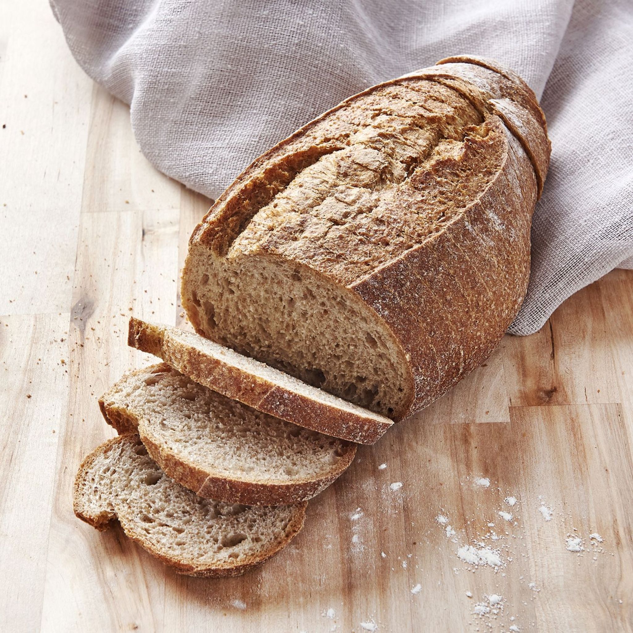 Le pain à la farine complète et aux graines