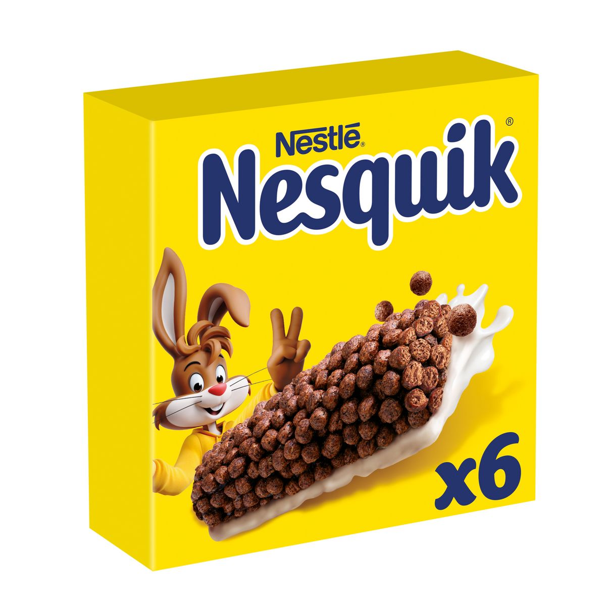 NESQUIK Barres de céréales au chocolat 6 barres 150g pas cher