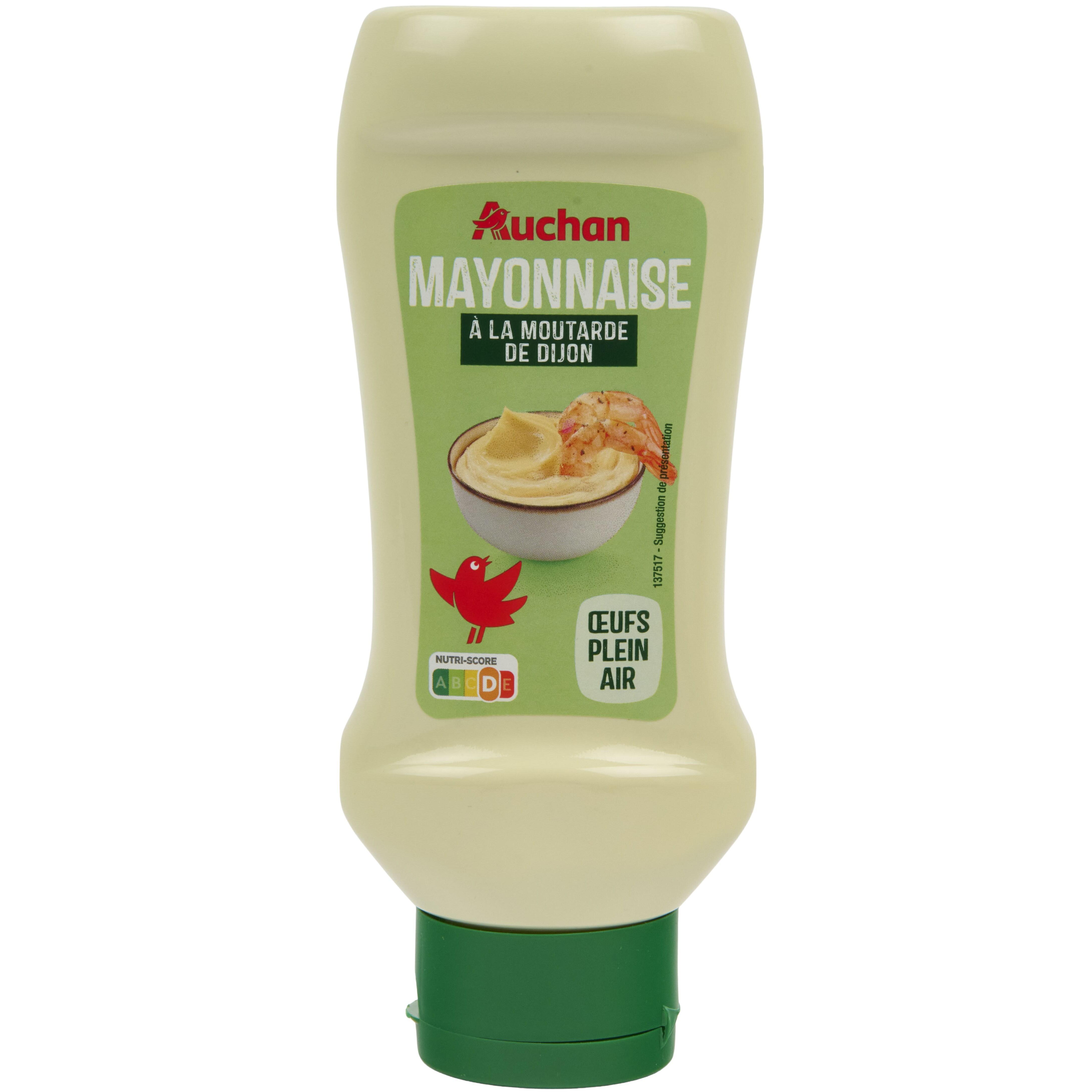 AUCHAN Mayonnaise à la moutarde de Dijon flacon souple 425g pas cher 